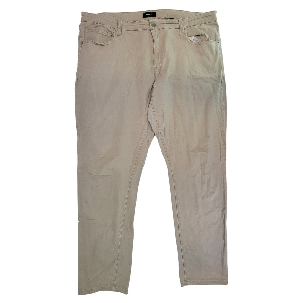 NOVA MEN Khaki Chino Pants‎ Straight Leg Casual Comfort Size 40